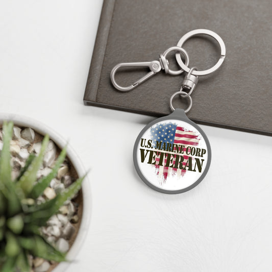U.S. Marine Corps Veteran Keyring Tag