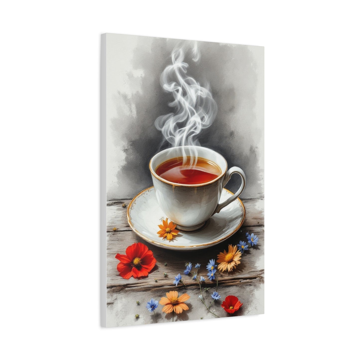Cozy Tea Time Canvas Wall Art Print, 20” X 30”
