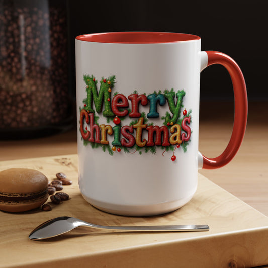 Merry Christmas Coffee Mug, Large 15oz
