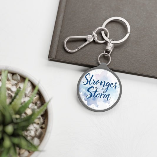 Stronger than the Storm Keyring Tag