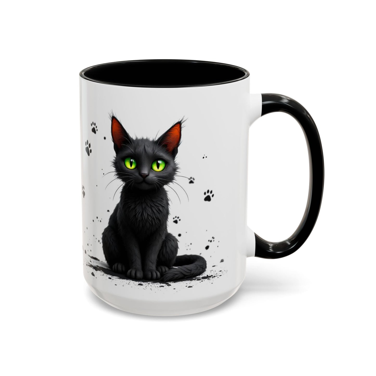 Black Cat Coffee Mug, Large 15oz