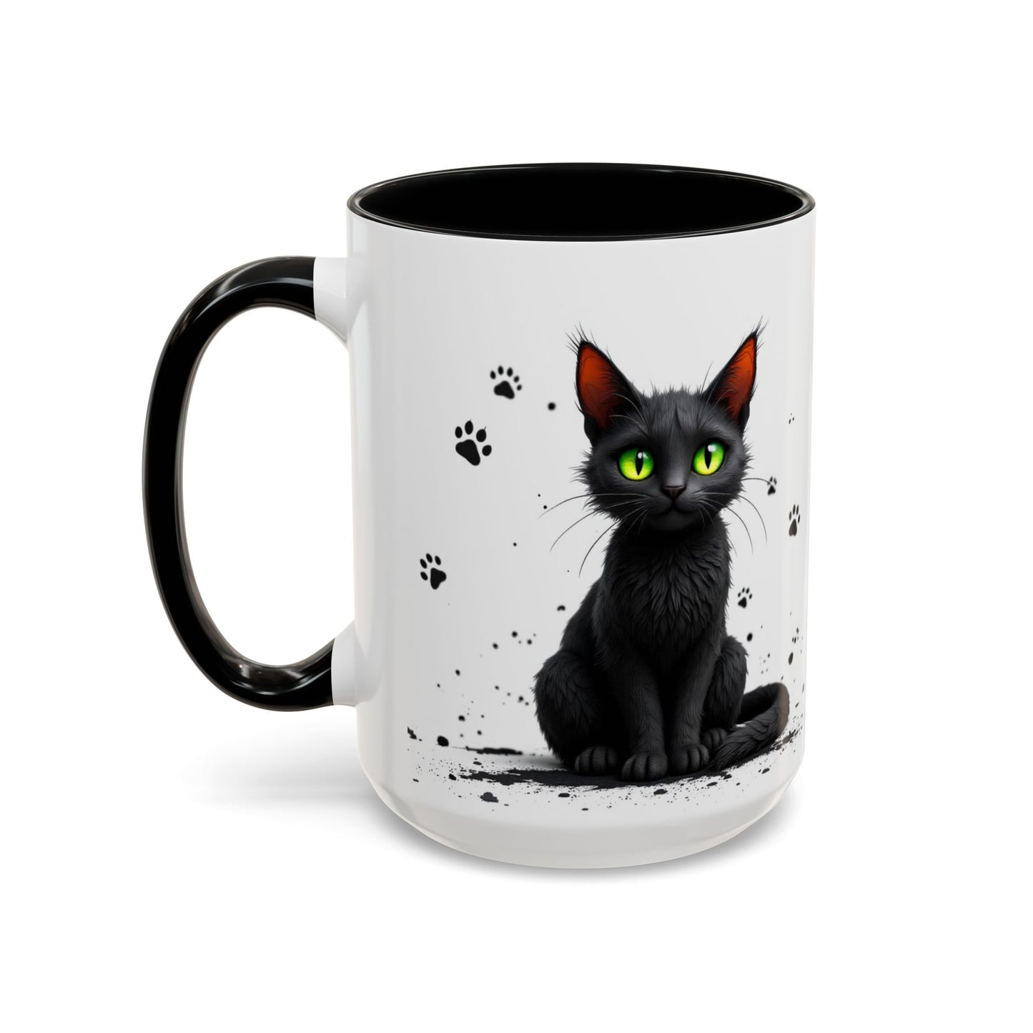 Black Cat Coffee Mug, Large 15oz