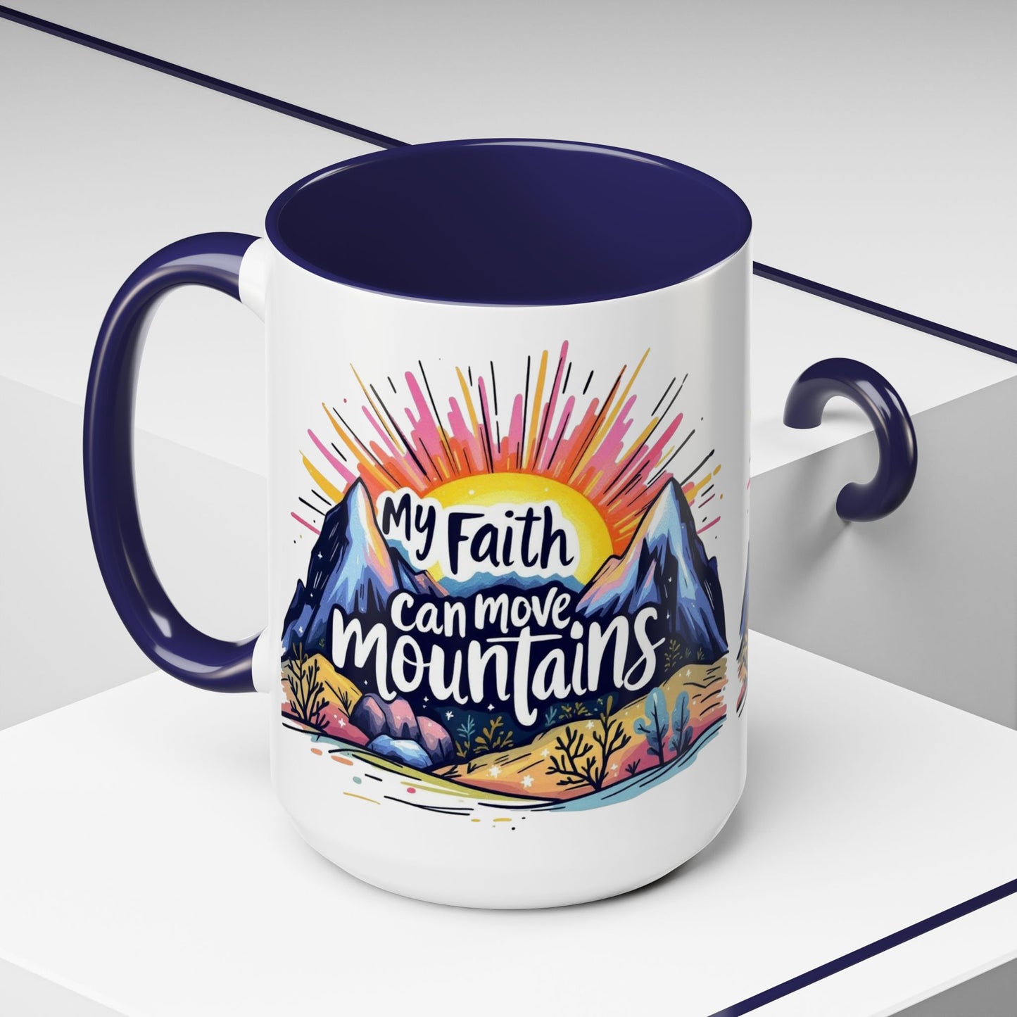 My Faith Can Move Mountains Coffee Mug, Large 15oz