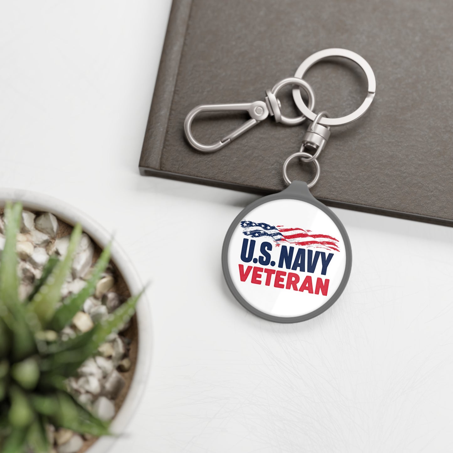 U.S. Navy Veteran Keyring Tag