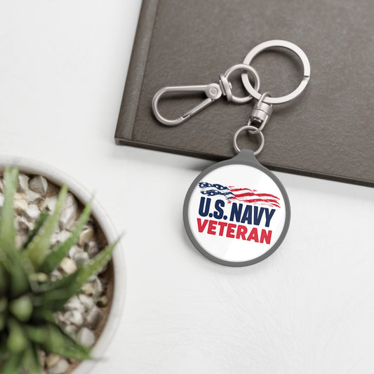U.S. Navy Veteran Keyring Tag