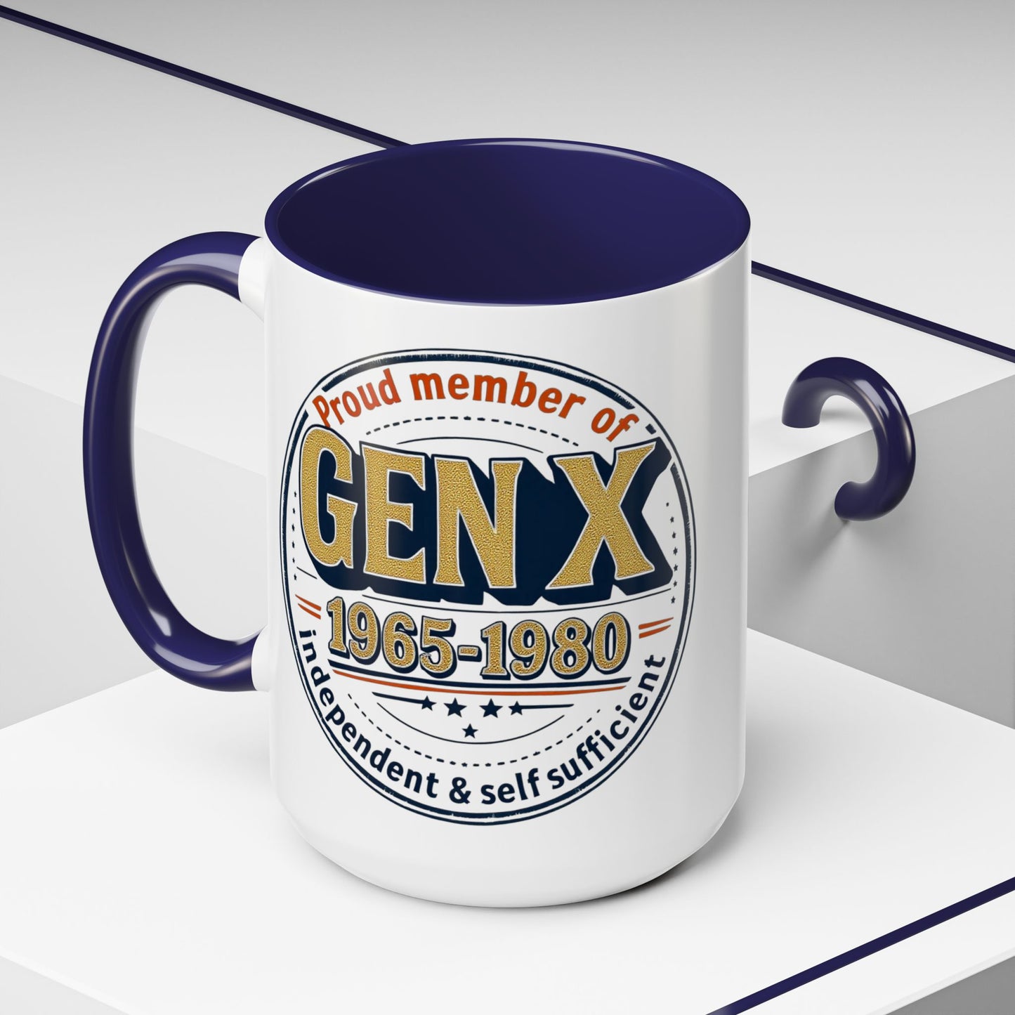 Gen X Proud Member Coffee Mug, Large 15oz