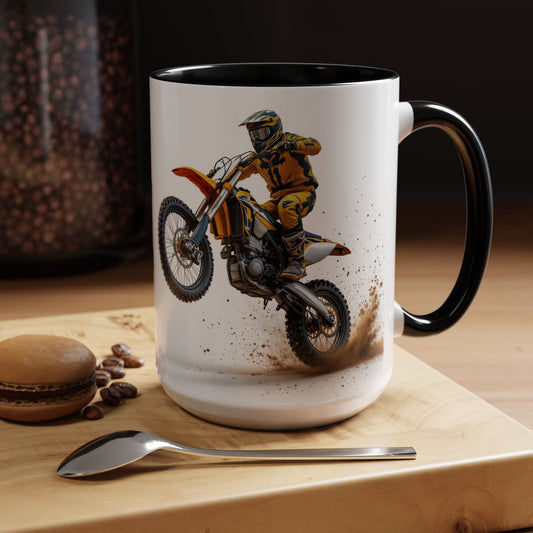 Motocross Off Road Adventure Coffee Mug, Large 15oz