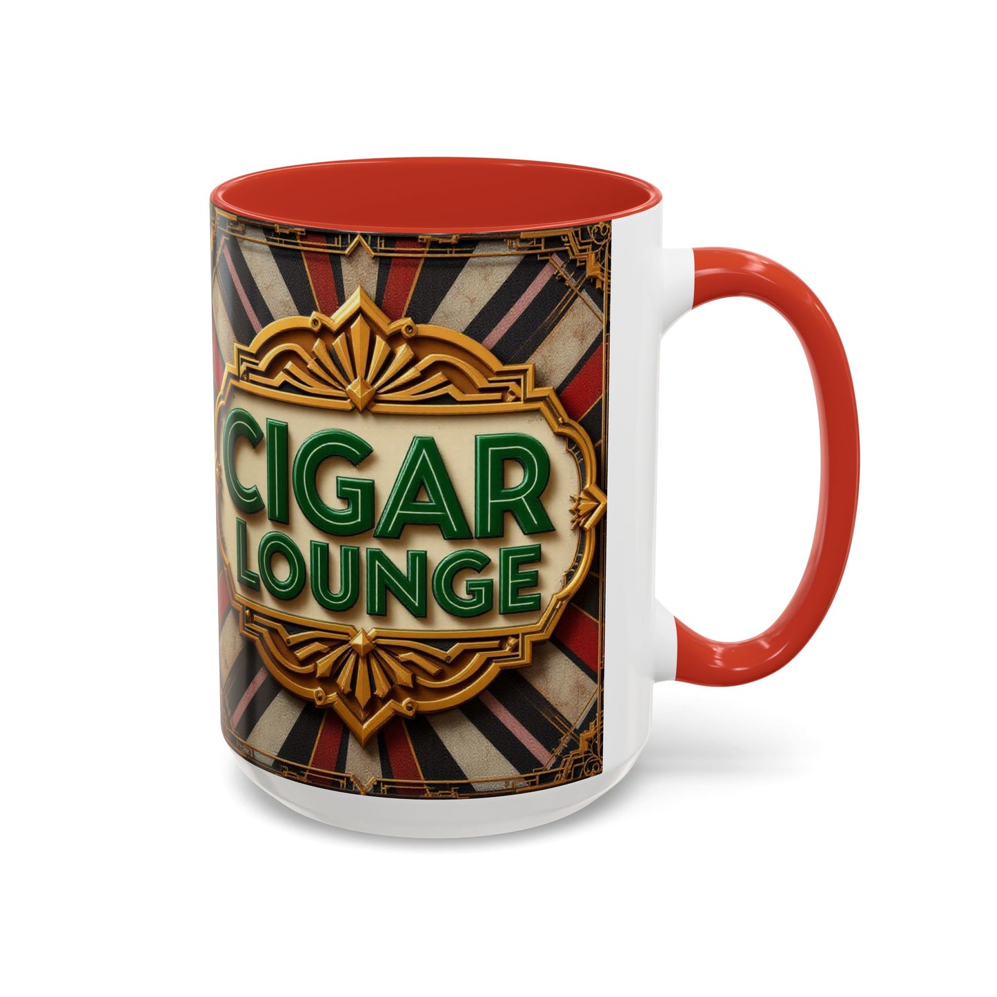 Cigar Lounge Coffee Mug, Large 15oz