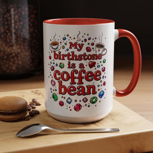 Birthstone Coffee Mug, Large 15oz