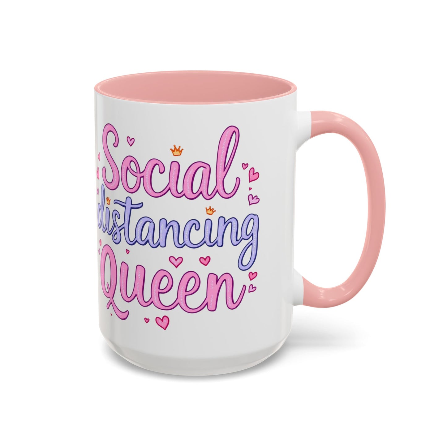 Social Distancing Queen Coffee Mug, Large 15oz