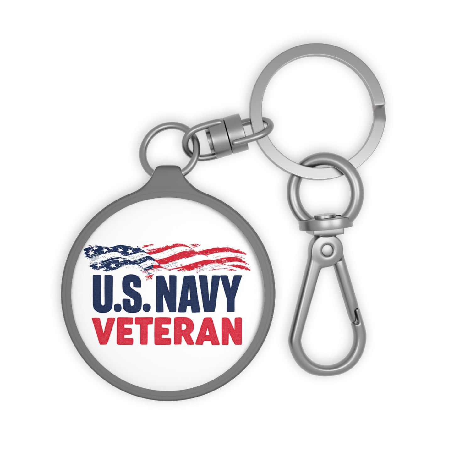 U.S. Navy Veteran Keyring Tag