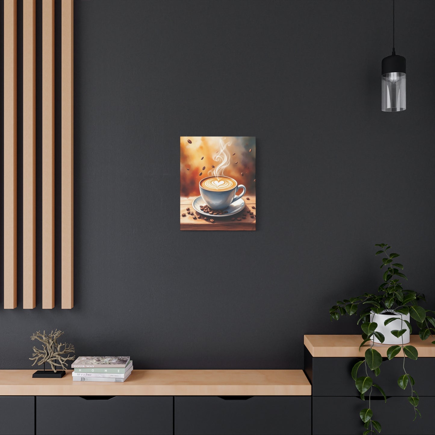 Fresh Brewed Coffee Canvas Wall Art Print,  16” X 20”