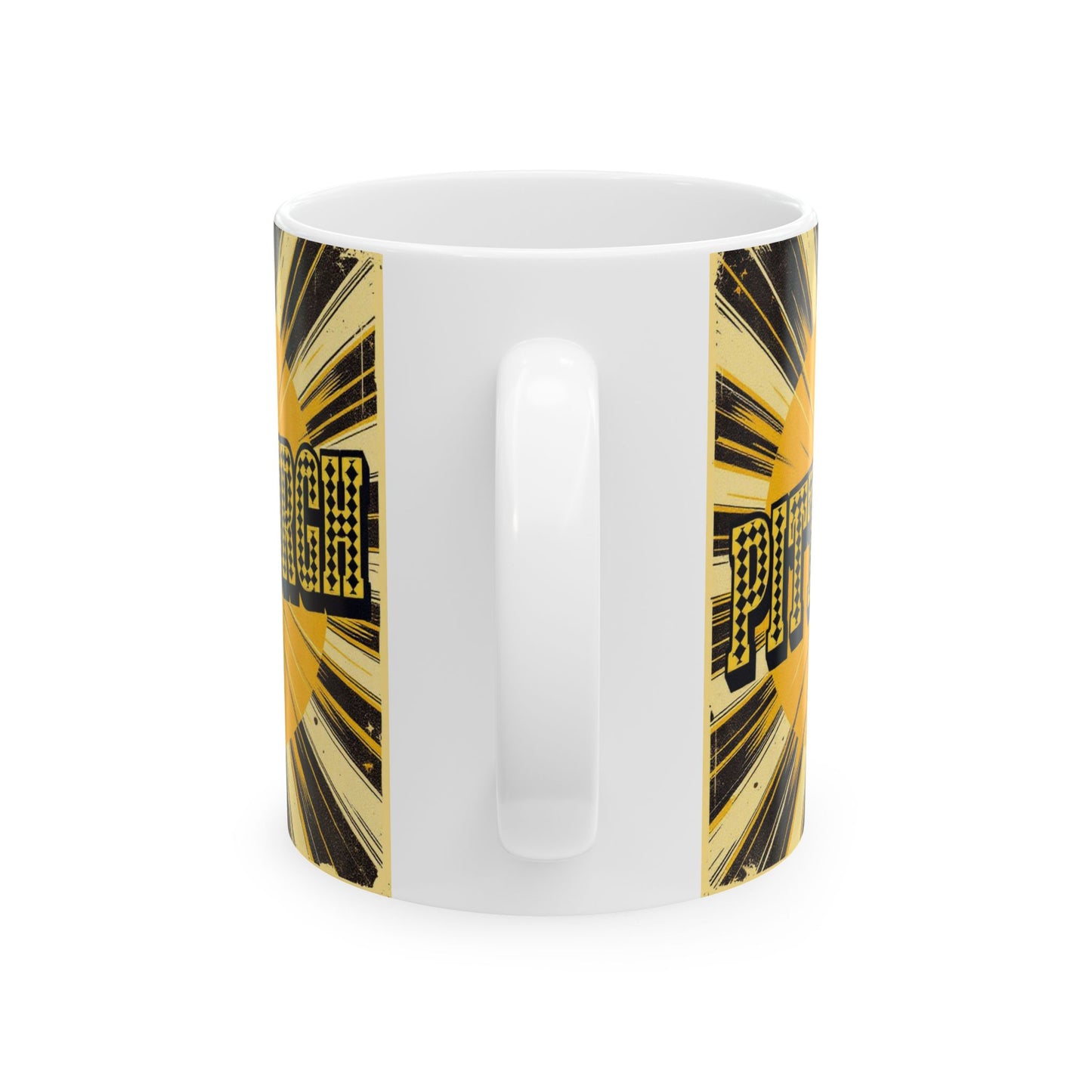 Retro Style Pittsburgh Coffee Mug