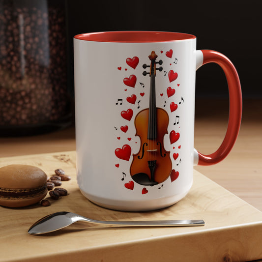 Musician, Violin Coffee Mug, Large 15oz
