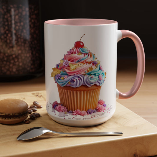 Delightful Cupcake Coffee Mug, Large 15oz