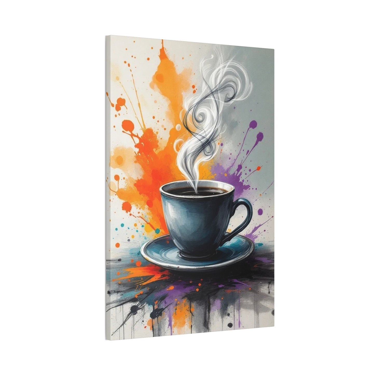 Vibrant Coffee Canvas Wall Art Print, 20" X 30"