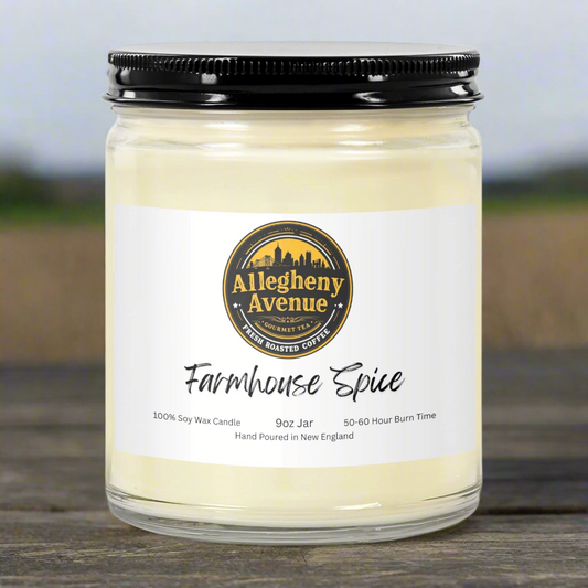 Farmhouse Spice 9oz Hand Poured Jar Candle - Allegheny Avenue