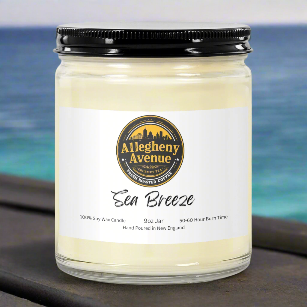 Sea Breeze 9oz Hand Poured Jar Candle - Allegheny Avenue