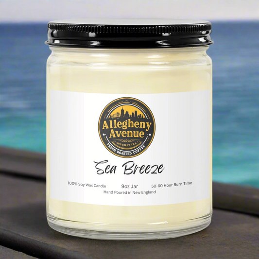 Sea Breeze 9oz Hand Poured Jar Candle - Allegheny Avenue
