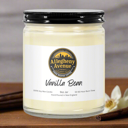 Vanilla Bean 9oz Hand Poured Jar Candle - Allegheny Avenue