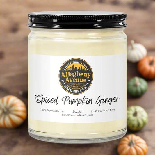 Spiced Pumpkin Ginger 9oz Hand Poured Jar Candle - Allegheny Avenue