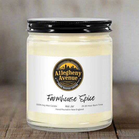Farmhouse Spice 4oz Hand Poured Jar Candle - Allegheny Avenue