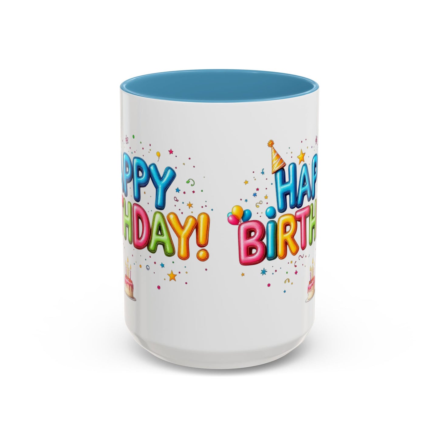 Happy Birthday Coffee Mug, 2 color choices available, Large 15oz