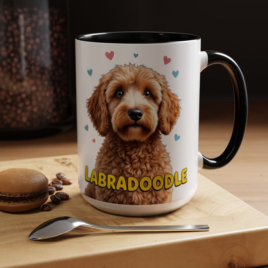 Labradoodle Coffee Mug, Large 15oz