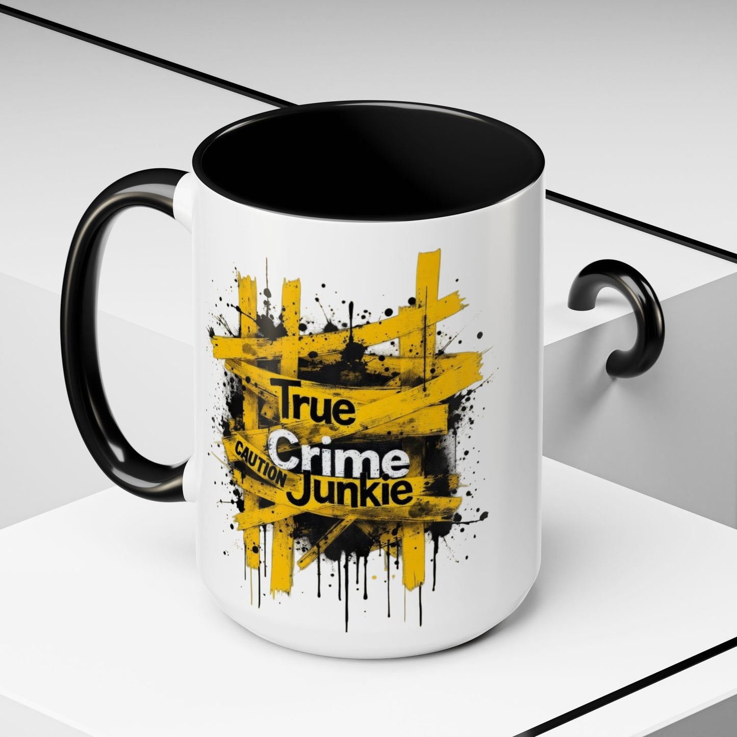 True Crime Junkie Coffee Mug, Large 15oz