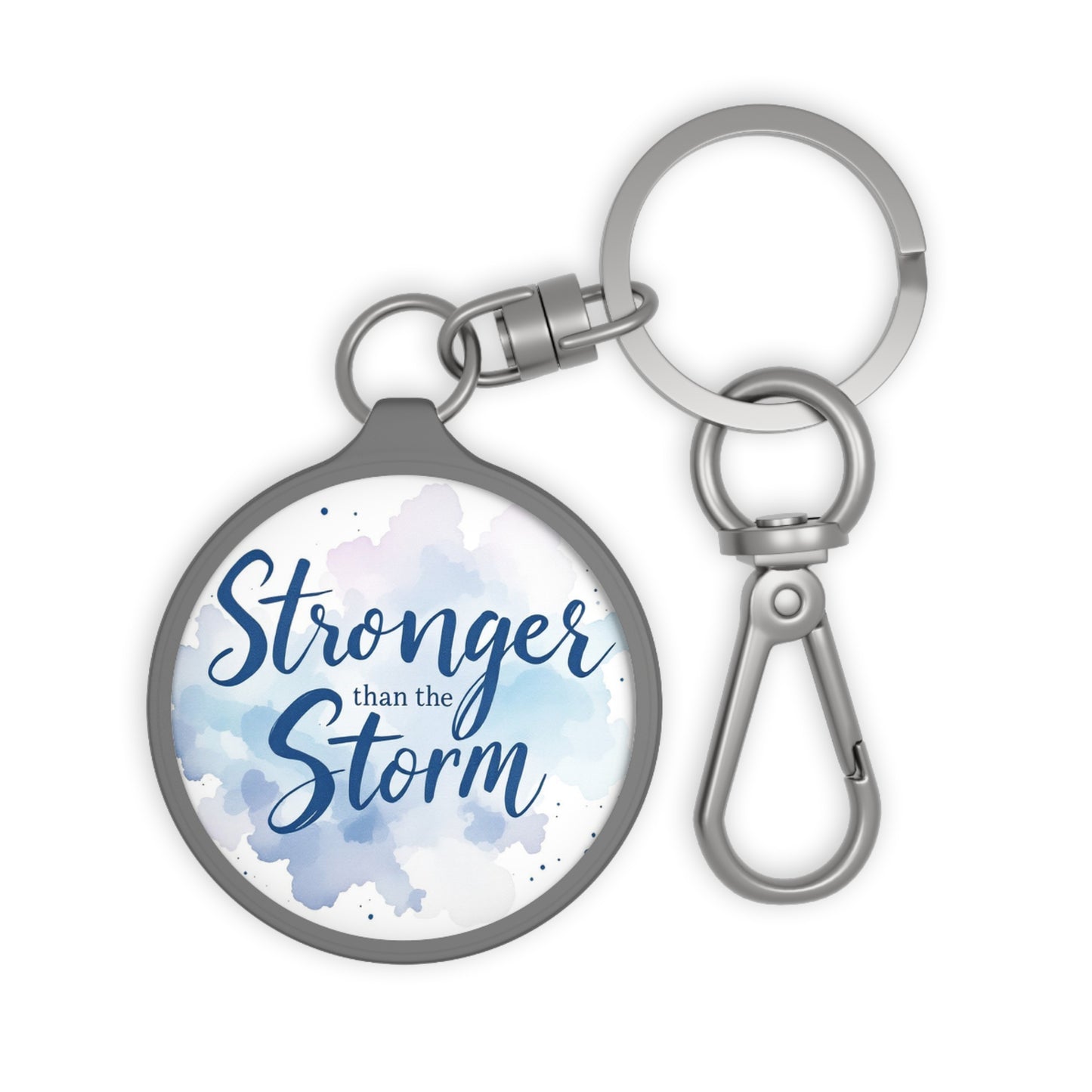 Stronger than the Storm Keyring Tag