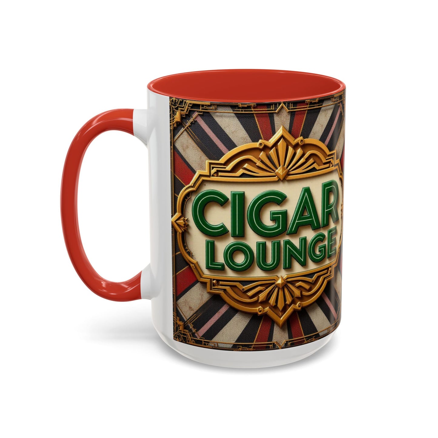 Cigar Lounge Coffee Mug, Large 15oz