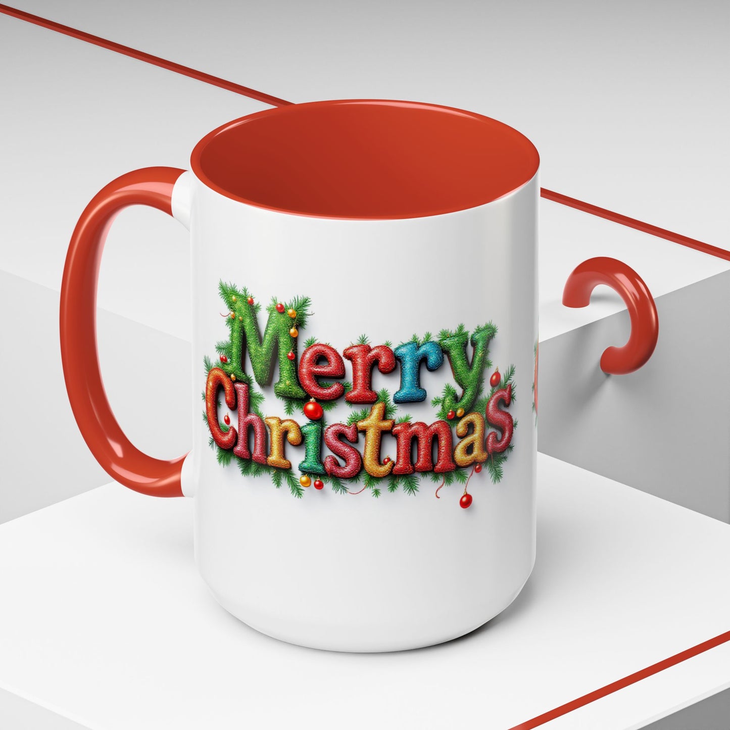 Merry Christmas Coffee Mug, Large 15oz