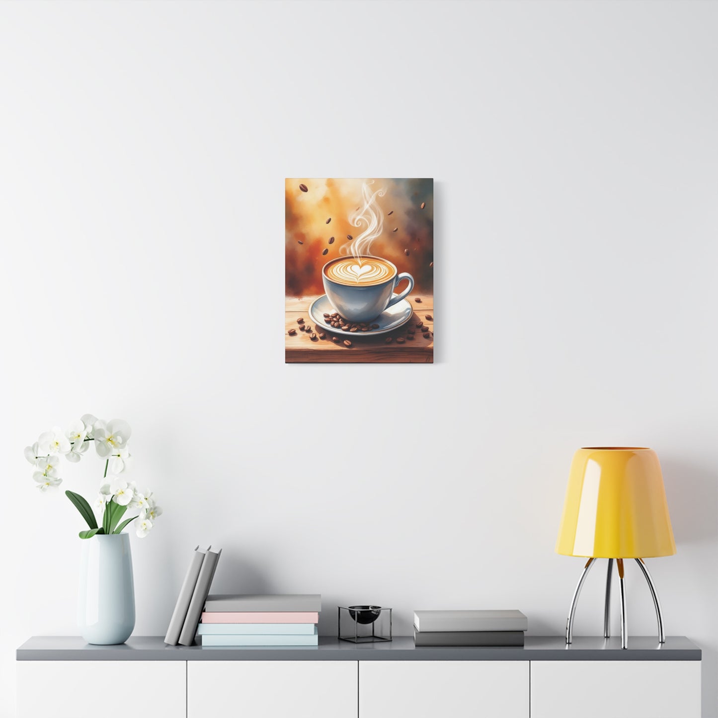 Fresh Brewed Coffee Canvas Wall Art Print,  16” X 20”