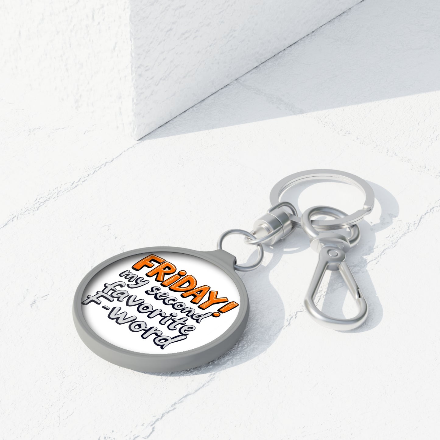 Friday, my second favorite F word, Keyring Tag