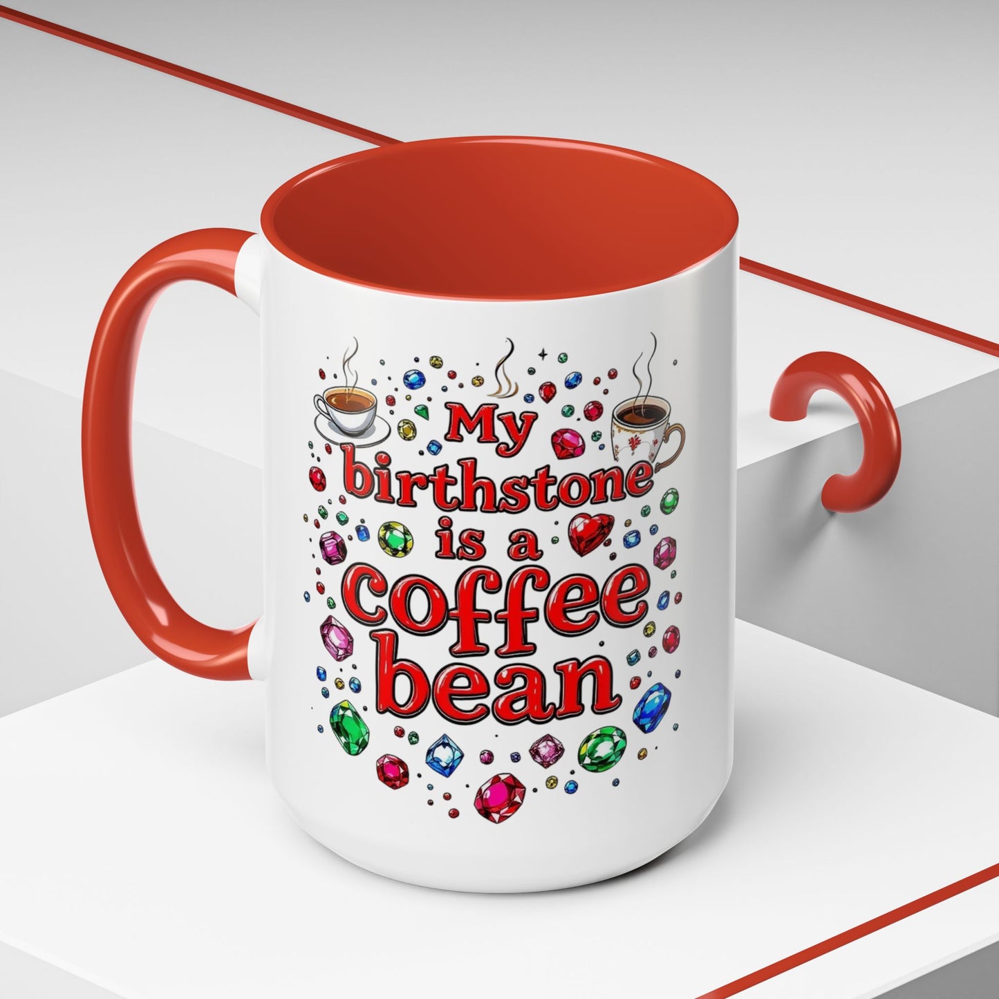 Birthstone Coffee Mug, Large 15oz