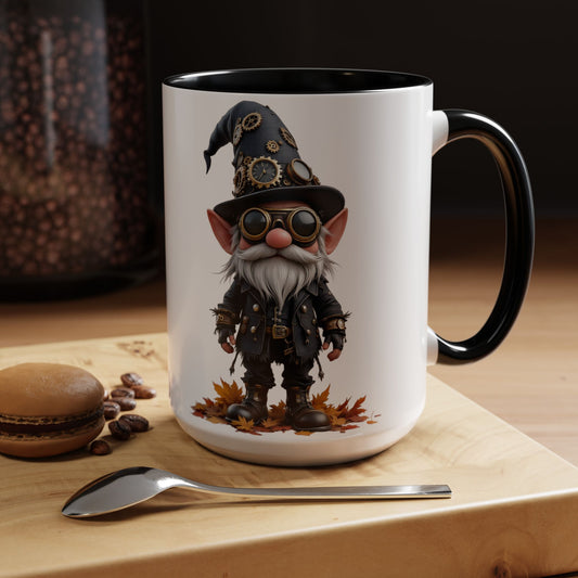 Steampunk Gnome Coffee Mug, Large 15oz