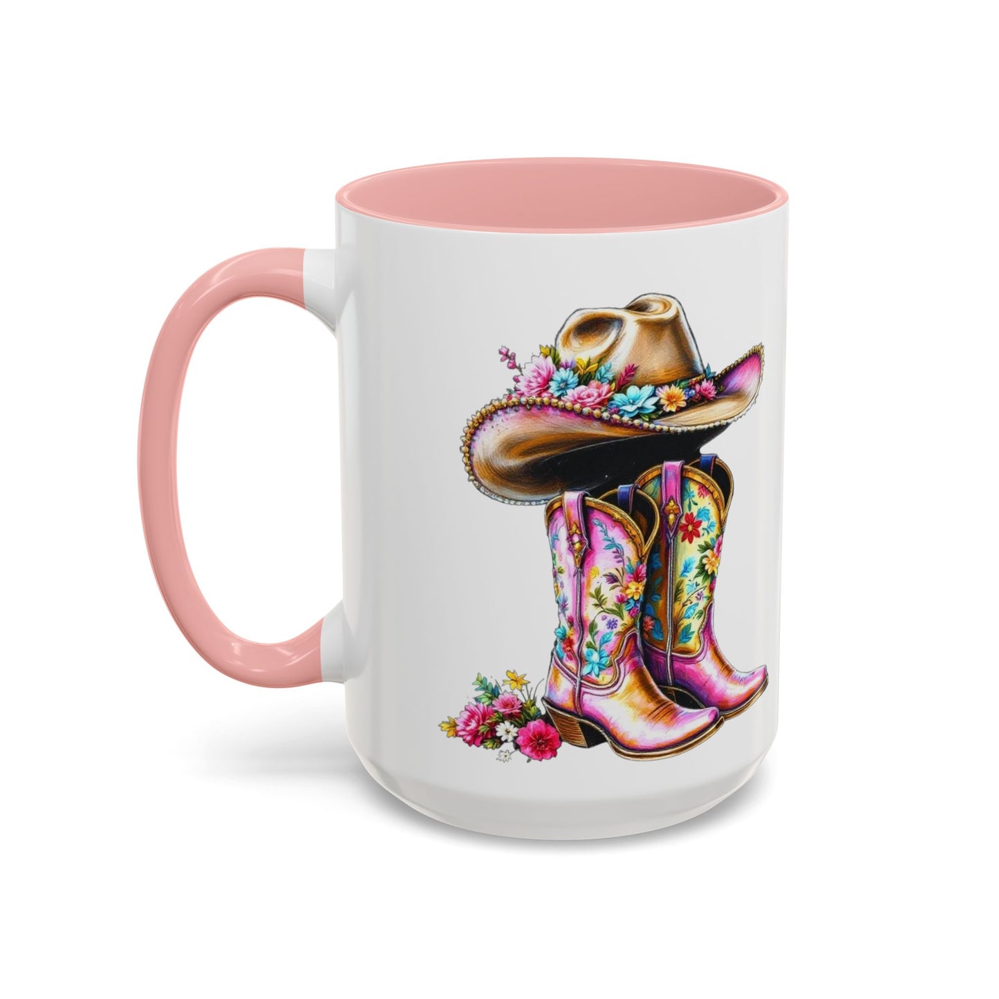 Western Charm Floral Coffee Mug, Large 15oz
