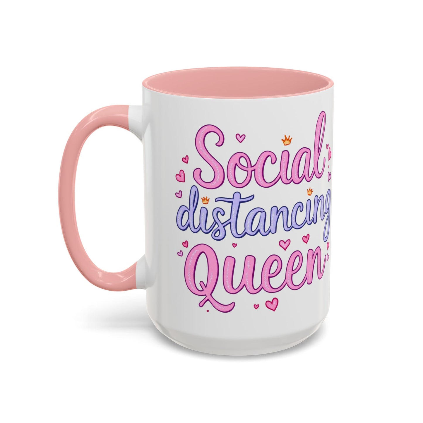 Social Distancing Queen Coffee Mug, Large 15oz