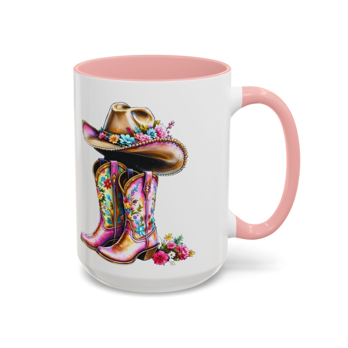 Western Charm Floral Coffee Mug, Large 15oz