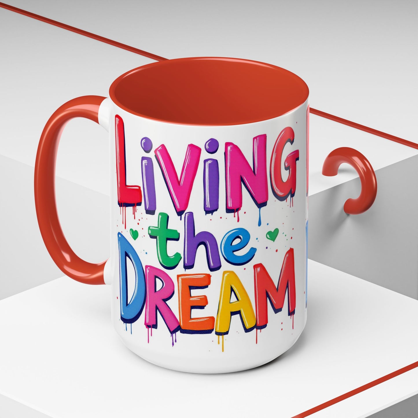 Living the Dream Coffee Mug, Large 15oz