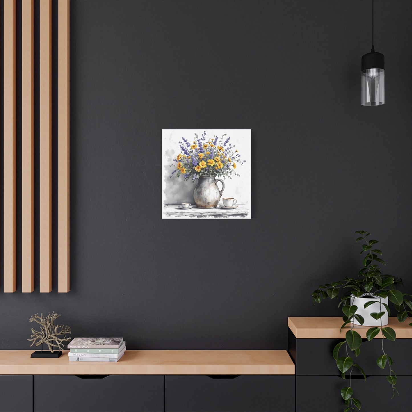 Floral Canvas Wall Art Print, 20” X 20”