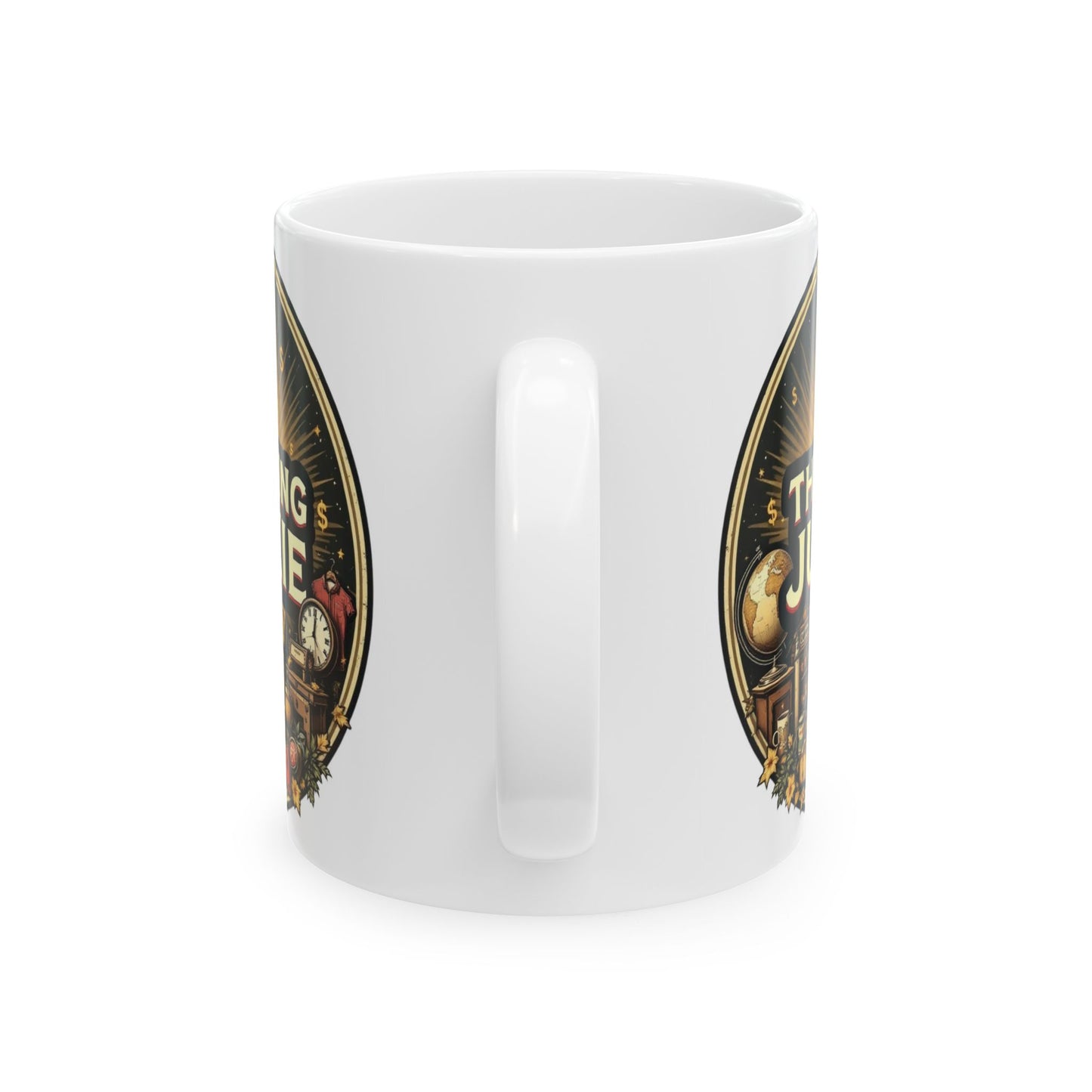 Thrifting Junkie, Vintage Inspired Ceramic Coffee Mug