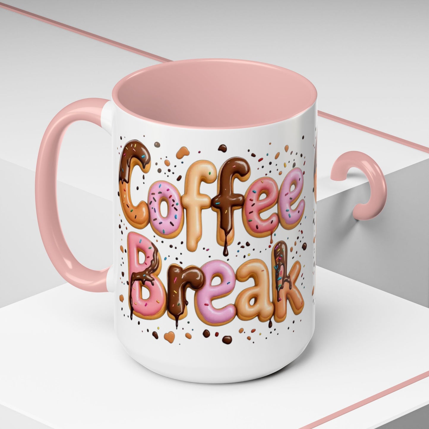 Coffee Break Donut Coffee Mug, Large 15oz