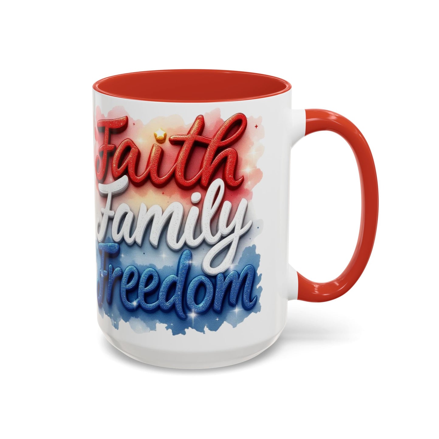 Faith Family Freedom Coffee Mug, Large 15oz