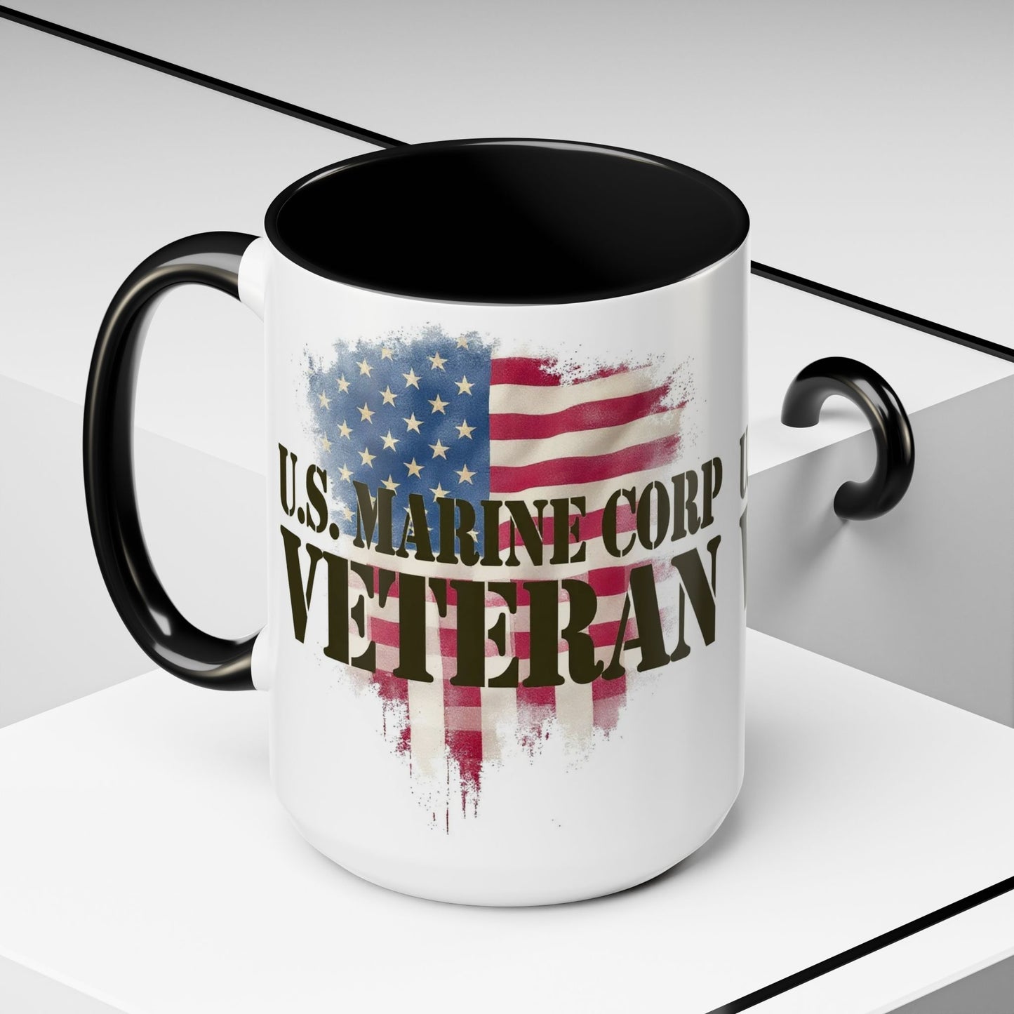 U.S. Marine Corp Veteran Coffee Mug, Large 15oz