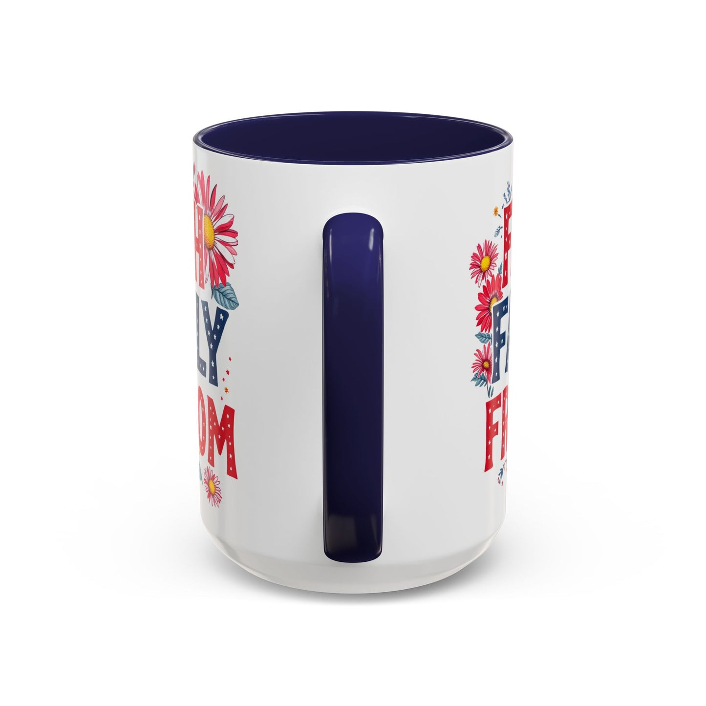 Faith Family Freedom Floral Coffee Mug, Large 15oz