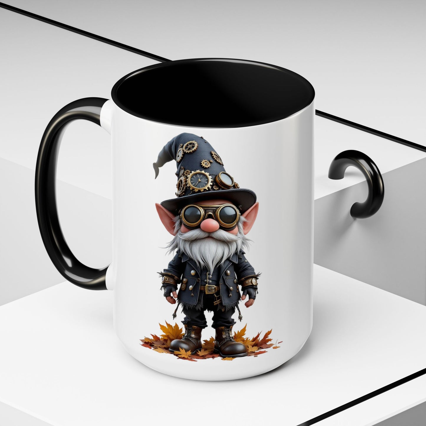 Steampunk Gnome Coffee Mug, Large 15oz