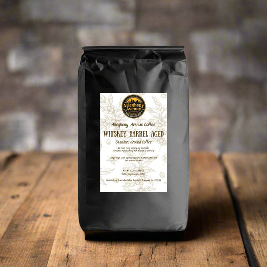 WHISKEY BARREL AGED, Ground Coffee, 12oz