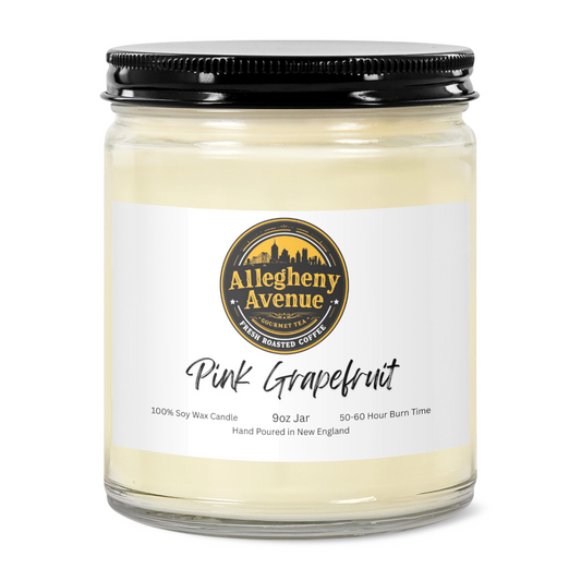 Pink Grapefruit 9oz Hand Poured Jar Candle - Allegheny Avenue