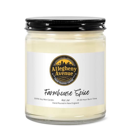 Farmhouse Spice 4oz Hand Poured Jar Candle - Allegheny Avenue